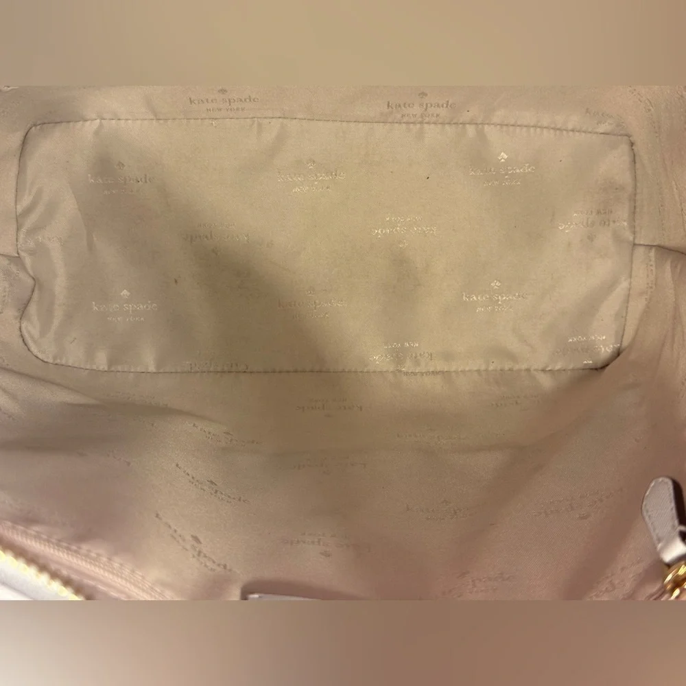 Kate Spade Blue Daily Tote Top Zipper Closure Front Slip Pocket Gently Used EUC - Picture 13 of 17